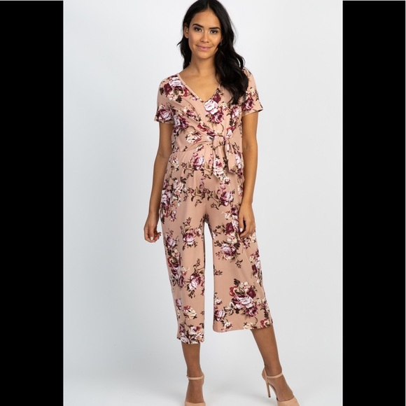 floral romper pants